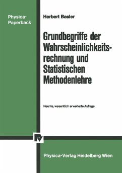 Grundbegriffe der Wahrscheinlichkeitsrechnung und Statistischen Methodenlehre (eBook, PDF) - Basler, H.