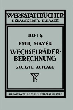 Cover Wechselräderberechnung für Drehbänke (eBook, PDF)