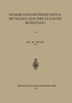 Neuere Harnuntersuchungsmethoden und ihre klinische Bedeutung (eBook, PDF) Cover Neuere Harnuntersuchungsmethoden und ihre klinische Bedeutung (eBook, PDF)