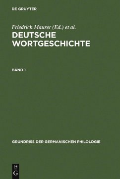 Cover Deutsche Wortgeschichte. Band 1 (eBook, PDF)