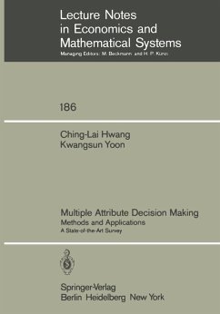 Multiple Attribute Decision Making (eBook, PDF) - Hwang, Ching-Lai; Yoon, Kwangsun