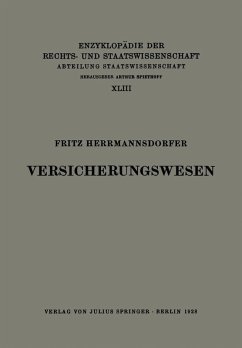 Versicherungswesen (eBook, PDF) - Herrmannsdorfer, Fritz