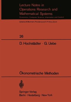 Ökonometrische Methoden (eBook, PDF) - Hochstädter, Dieter; Uebe, Götz