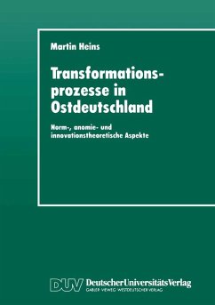 Transformationsprozesse in Ostdeutschland (eBook, PDF) - Heins, Martin