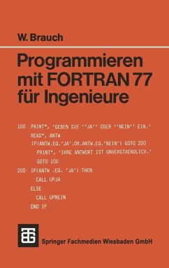 Programmieren mit FORTRAN 77 für Ingenieure (eBook, PDF)