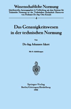 Das Genauigkeitswesen in der technischen Normung (eBook, PDF) - Ickert, J.
