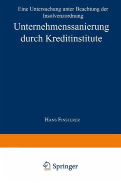 Cover Unternehmenssanierung durch Kreditinstitute (eBook, PDF)