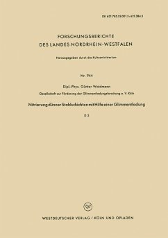 Nitrierung dünner Stahlschichten mit Hilfe einer Glimmentladung (eBook, PDF) - Waidmann, Günter