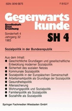 Cover Sozialpolitik in der Bundesrepublik (eBook, PDF)