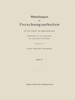 Mitttelungen über Forschungsarbeiten auf dem Gebiete des Ingenieurwesens (eBook, PDF) - Krüger, Walter