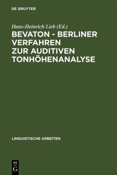 Cover BEVATON - Berliner Verfahren zur auditiven Tonhöhenanalyse (eBook, PDF)