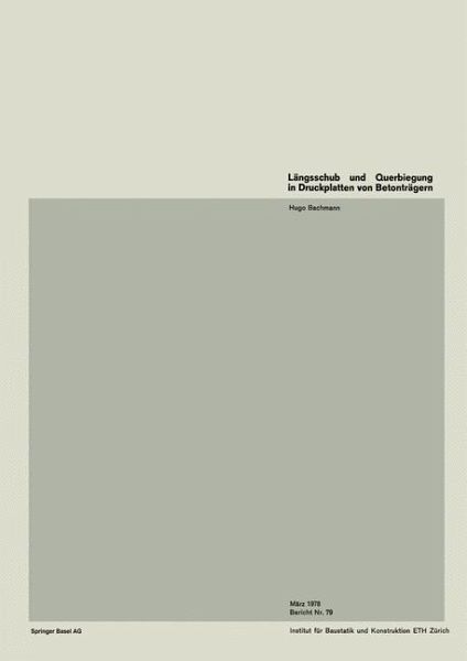 Längsschub und Querbiegung in Druckplatten von Betonträgern (eBook, PDF)