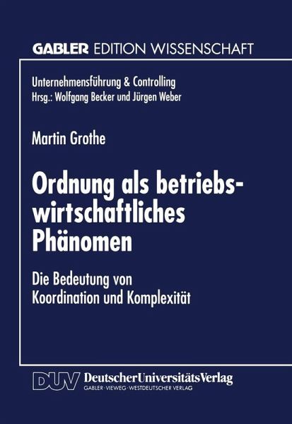 Ordnung als betriebswirtschaftliches Phänomen (eBook, PDF)