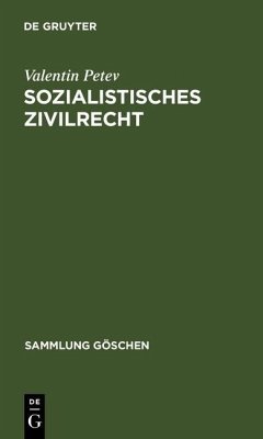 Cover Sozialistisches Zivilrecht (eBook, PDF)