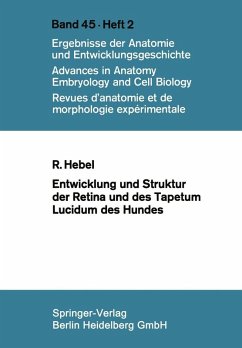 Entwicklung und Struktur der Retina und des Tapetum lucidum des Hundes (eBook, PDF) - Hebel, R.