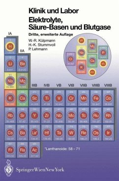 Klinik und Labor Elektrolyke, Säure-Basen und Blutgase (eBook, PDF) - Külpmann, Wolf-Rüdiger; Stummvoll, Hans-Krister; Lehmann, Paul