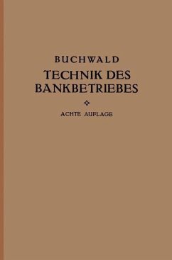 Cover Die Technik des Bankbetriebes (eBook, PDF)