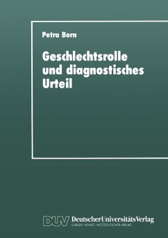 Geschlechtsrolle und diagnostisches Urteil (eBook, PDF) - Born, Petra
