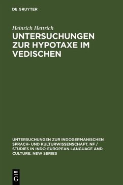 Cover Untersuchungen zur Hypotaxe im Vedischen (eBook, PDF)