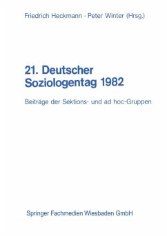 Cover 21. Deutscher Soziologentag 1982 (eBook, PDF)