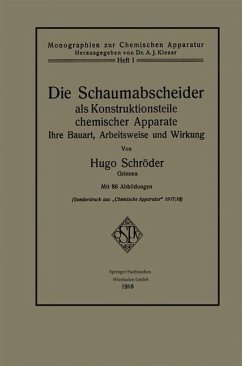 Cover Die Schaumabscheider als Konstruktionsteile chemischer Apparate (eBook, PDF)