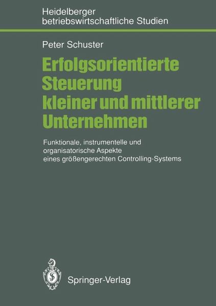 Erfolgsorientierte Steuerung kleiner und mittlerer Unternehmen (eBook, PDF)