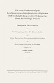 Die erste Randwertaufgabe der allgemeinen selbstadjungierten elliptischen Differentialgleichung zweiter Ordnung im Raum für beliebige Gebiete (eBook, PDF)