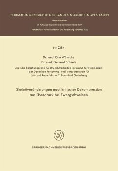 Cover Skelettveränderungen nach kritischer Dekompression aus Überdruck bei Zwergschweinen (eBook, PDF)