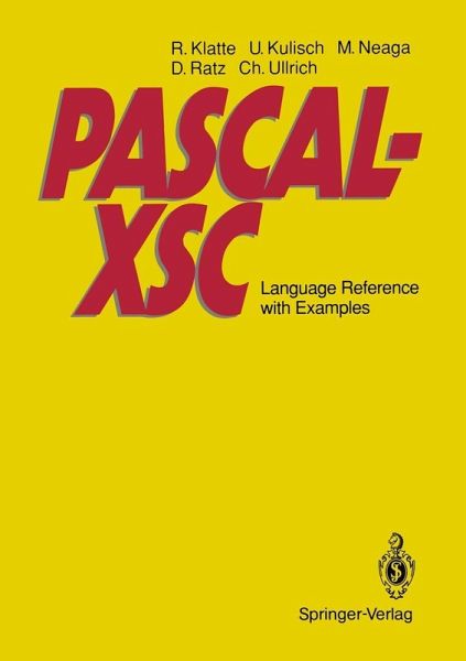 PASCAL-XSC (eBook, PDF) PASCAL-XSC (eBook, PDF)