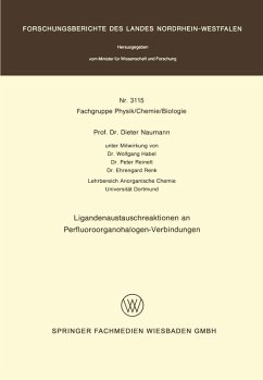 Cover Ligandenaustauschreaktionen an Perfluoroorganohalogen-Verbindungen (eBook, PDF)