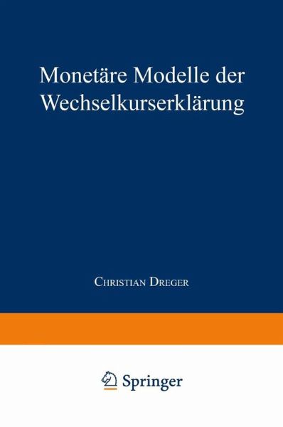 Monetäre Modelle der Wechselkurserklärung (eBook, PDF)