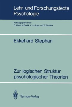 Zur logischen Struktur psychologischer Theorien (eBook, PDF) - Stephan, Ekkehard