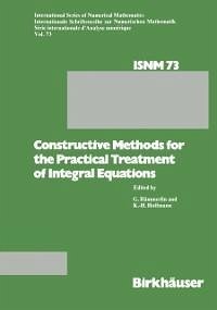 Constructive Methods for the Practical Treatment of Integral Equations (eBook, PDF) - Hämmerlin, G.; Hoffmann, K. H.