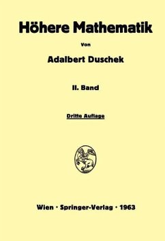 Vorlesungen über höhere Mathematik (eBook, PDF) - Duschek, Adalbert
