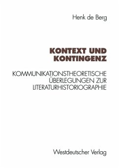 Kontext und Kontingenz (eBook, PDF) - Berg, Henk De