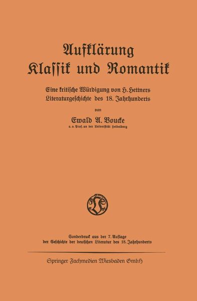 Aufklärung Klassik und Romantik (eBook, PDF) Aufklärung Klassik und Romantik (eBook, PDF)