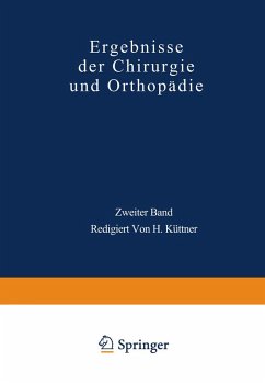 Cover Ergebnisse der Chirurgie und Orthopädie (eBook, PDF)