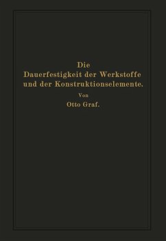 Die Dauerfestigkeit der Werkstoffe und der Konstruktionselemente (eBook, PDF) - Graf, Otto