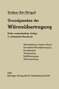 Die Grundgesetze der Wärmeübertragung (eBook, PDF) - Gröber, Heinrich; Erk, Siegmund