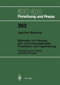 Cover Methoden zur Planung zeit- und kostenoptimaler Produktion und Lagerhaltung (eBook, PDF)