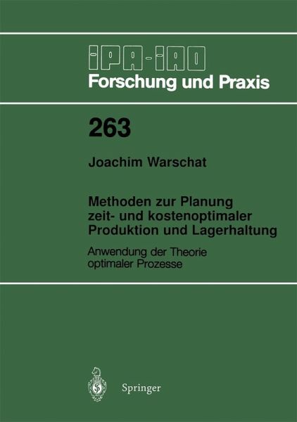 Methoden zur Planung zeit- und kostenoptimaler Produktion und Lagerhaltung (eBook, PDF)