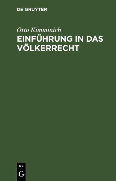 Einführung in das Völkerrecht (eBook, PDF)
