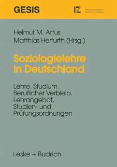 Cover Soziologielehre in Deutschland (eBook, PDF)