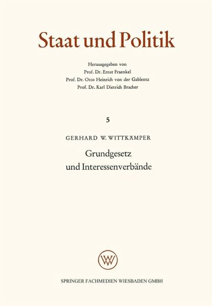 Grundgesetz und Interessenverbände (eBook, PDF)