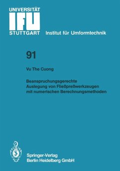 Cover Beanspruchungsgerechte Auslegung von Fließpreßwerkzeugen mit numerischen Berechnungsmethoden (eBook, PDF)
