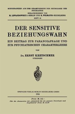 Der Sensitive Beziehungswahn (eBook, PDF) - Kretschmer, Ernst