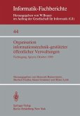 Organisation informationstechnik-gestützter öffentlicher Verwaltungen (eBook, PDF)