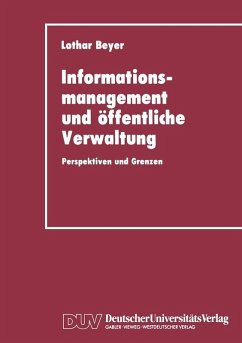 Informationsmanagement und öffentliche Verwaltung (eBook, PDF) - Beyer, Lothar