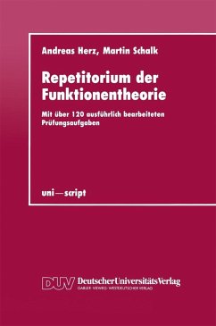 Repetitorium der Funktionentheorie (eBook, PDF) - Herz, Andreas