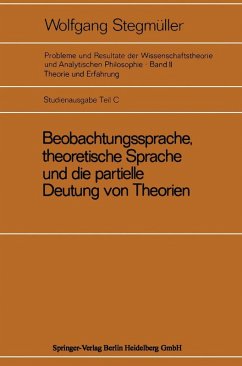 Beobachtungssprache, theoretische Sprache und die partielle Deutung von Theorien (eBook, PDF) - Stegmüller, Wolfgang